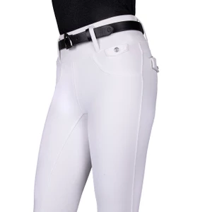 QHP Riding tights winter Juliet full grip - White in White