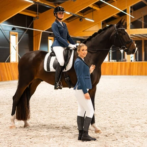 QHP Riding tights winter Juliet full grip - White in White