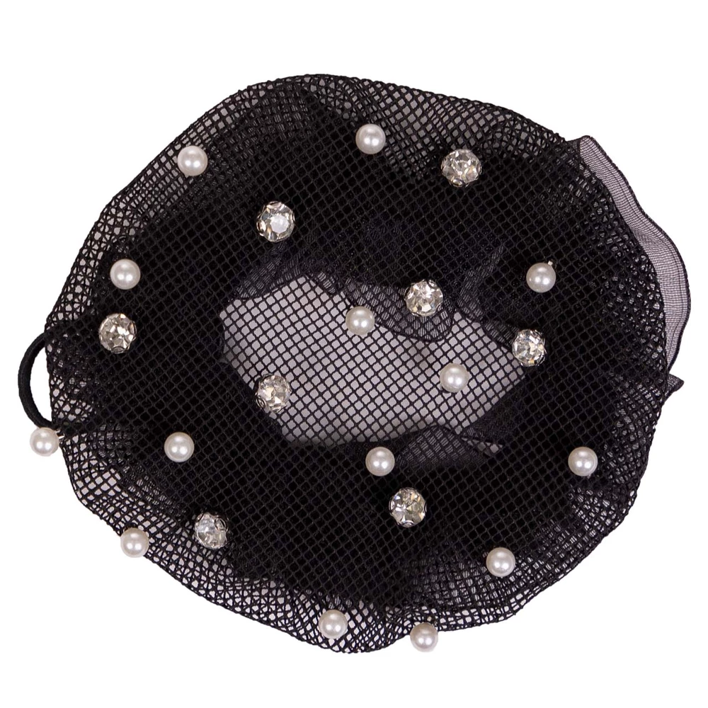 QHP Hair net Twinkle - Black/silver in Black/Silver