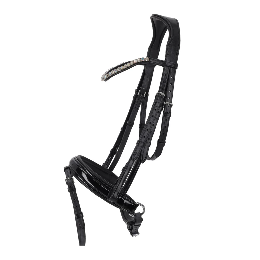 QHP Bridle Sunset - Black in Black
