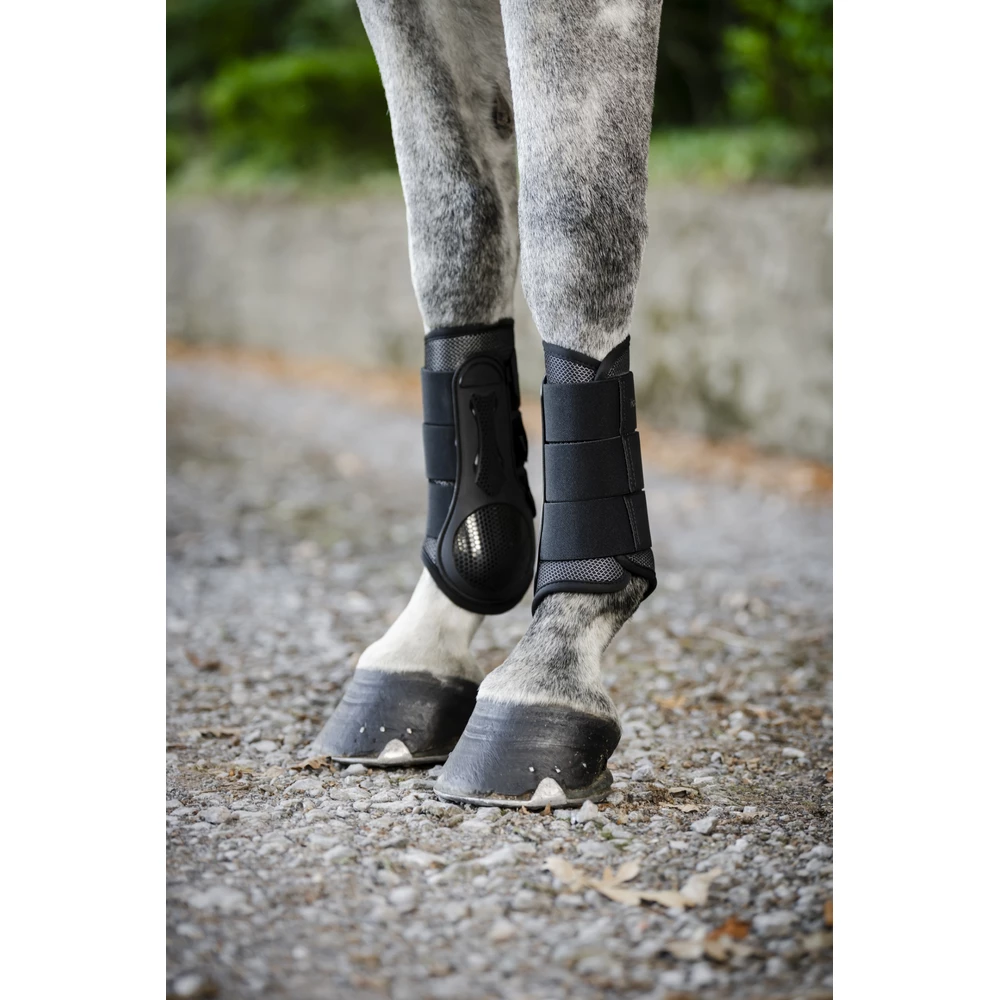 Horseware Pro Bamboo Brushing Boots - Black/Black in Black