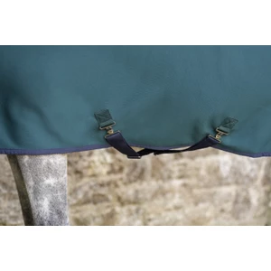 Horseware Amigo Amigo Jersey Pony Cooler - Dynasty Green/Navy & Silver in Dynasty Green/Navy & Silver