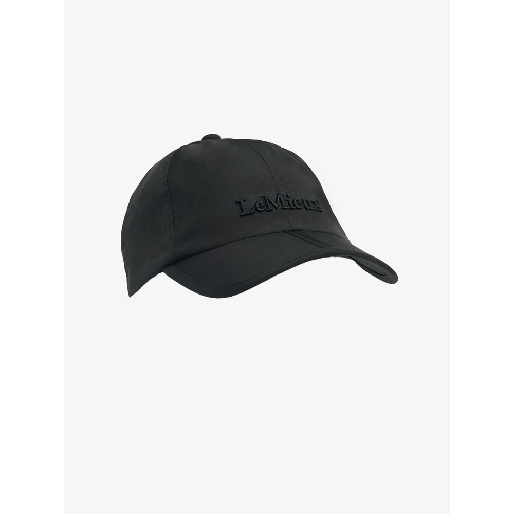 LeMieux x Sealskinz Waterproof Foldable Peak Cap  - Black in Black