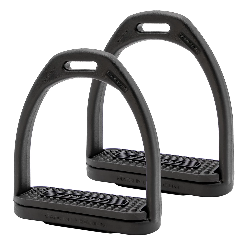 Zilco 2 Bar Stirrup - Compositi Black Large in Black