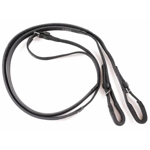 Breeze Up Synthetic Loop End Reins BK (BK Grip) in Black