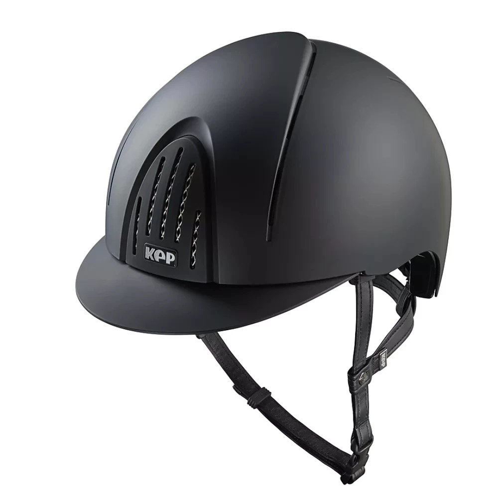 Kep Italia Smart Nova Riding Helmet & Liner Textile - Black 