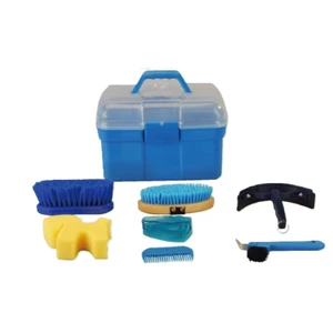 Equi-Sential Starter Grooming Box - Blue in Blue