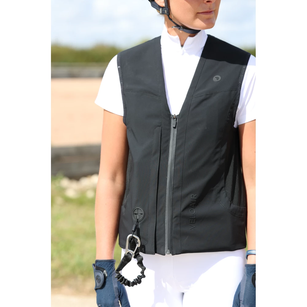 Racesafe VeloAir Air Gilet - Black in Black