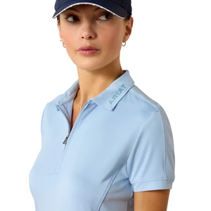 Ariat Womens Bandera 1/4 Zip Short Sleeve Polo - St. Tropez 