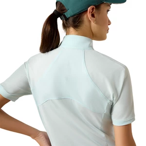 Ariat Womens Soquel 1/4 Zip Short Sleeve Baselayer - Starlight Blue in Starlight Blue