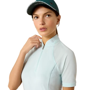 Ariat Womens Soquel 1/4 Zip Short Sleeve Baselayer - Starlight Blue in Starlight Blue