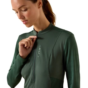 Ariat Womens Breathe 1/2 Zip Long Sleeve Baselayer - Monstera in Monstera