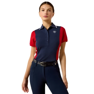 Ariat Taryn Polo - Navy/Red in Navy/Red