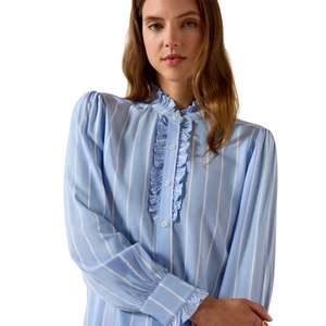 Ariat Womens Cricklade Long Sleeve Blouse - Pacific Blue Stripe 