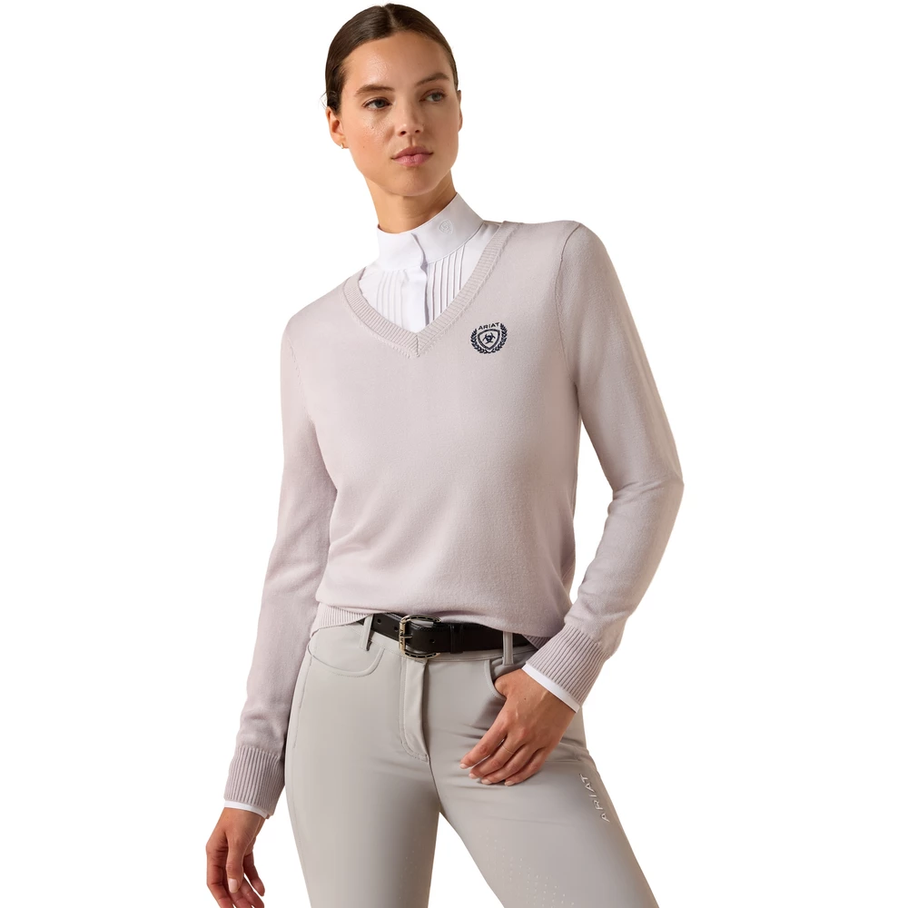 Ariat Saluut Sweater - Heather Grey in Heather Grey