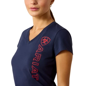 Ariat Vertical Logo T-Shirt - Navy/Red 
