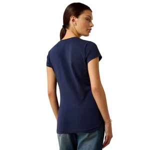 Ariat Vertical Logo T-Shirt - Navy/Red in Navy/Red