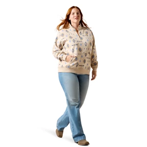 Ariat Sapphire 1/2 Zip Sweatshirt - Oatmeal Heather 