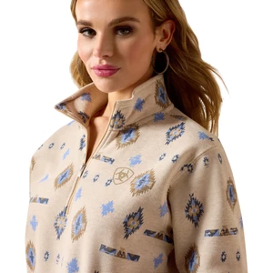 Ariat Sapphire 1/2 Zip Sweatshirt - Oatmeal Heather in Oatmeal Heather