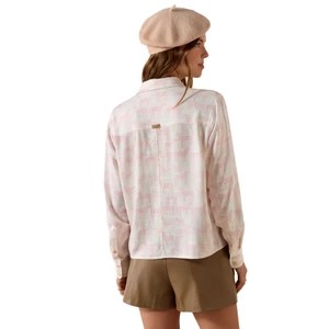Ariat Womens Rudford Long Sleeve Shirt - Icy Pink Horse Print in Icy Pink Horse Print