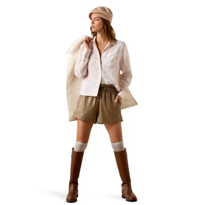 Ariat Womens Rudford Long Sleeve Shirt - Icy Pink Horse Print in Icy Pink Horse Print