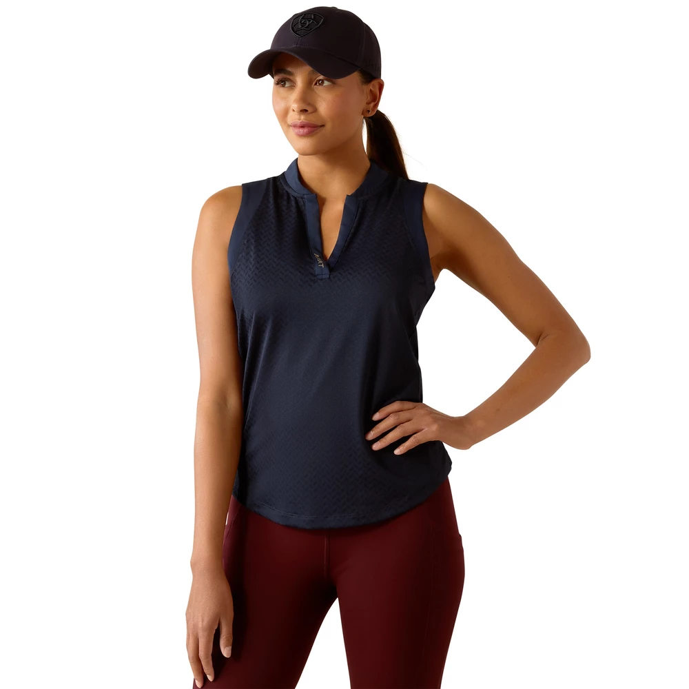 Ariat Womens Mesa Sleeveless Baselayer - Navy Eclipse in Navy Eclipse