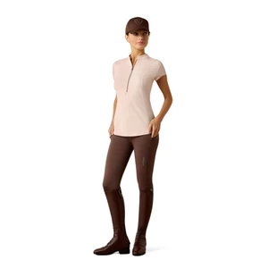 Ariat Womens Breathe 1/2 Zip Cap Sleeve Baselayer - Sepia Rose in Sepia Rose