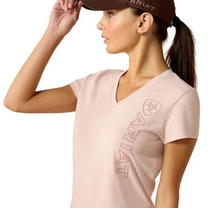 Ariat Vertical Logo T-Shirt - Sepia Rose 
