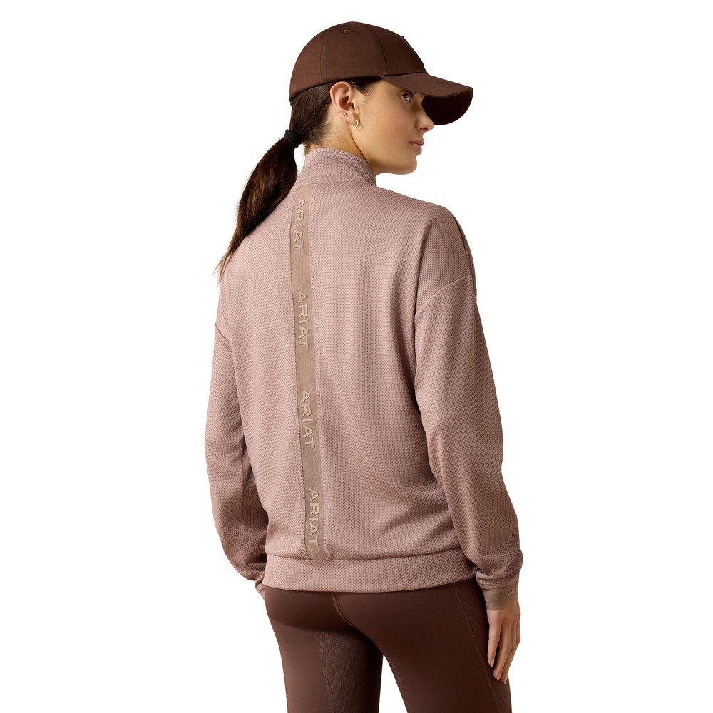 Ariat Womens Breathe 1/2 Zip Pullover - Antler 
