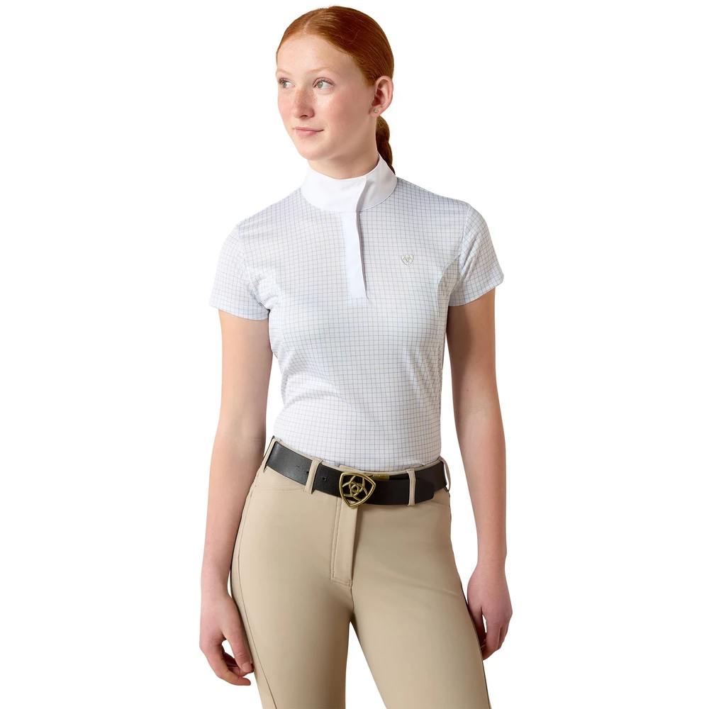 Ariat Youth Aptos Short Sleeve Show Shirt - Riviera Check in Riviera Check