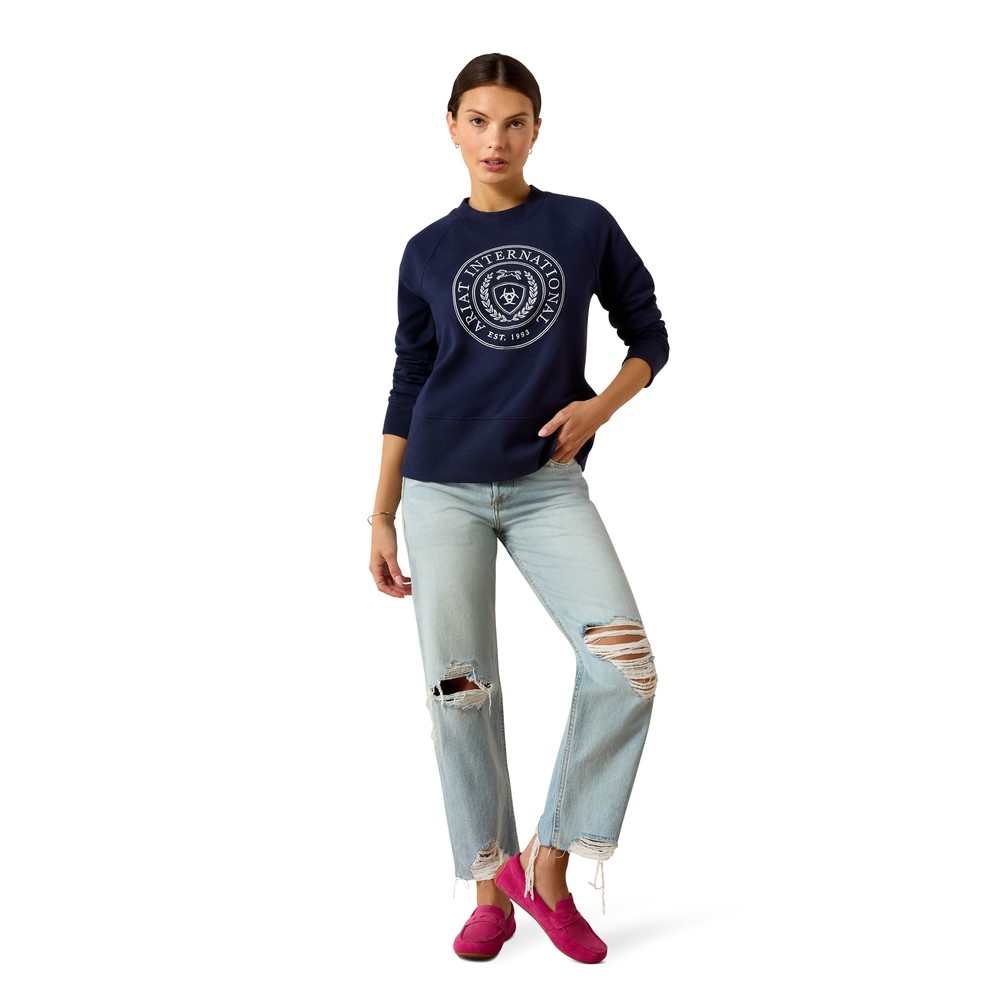 Ariat Womens Martine Sweatshirt - Navy 