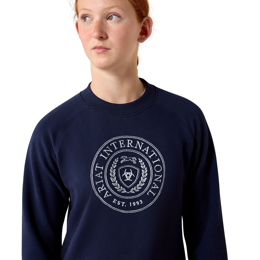 Ariat Youth Martine Sweatshirt - Navy 