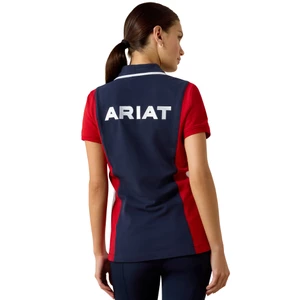 Ariat Taryn Polo - Navy/Red in Navy/Red