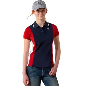 Ariat Taryn Polo - Navy/Red in Navy/Red