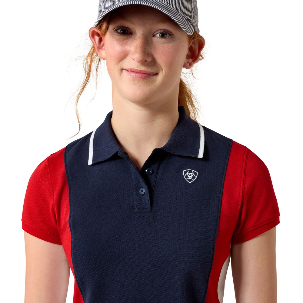 Ariat Taryn Polo - Navy/Red