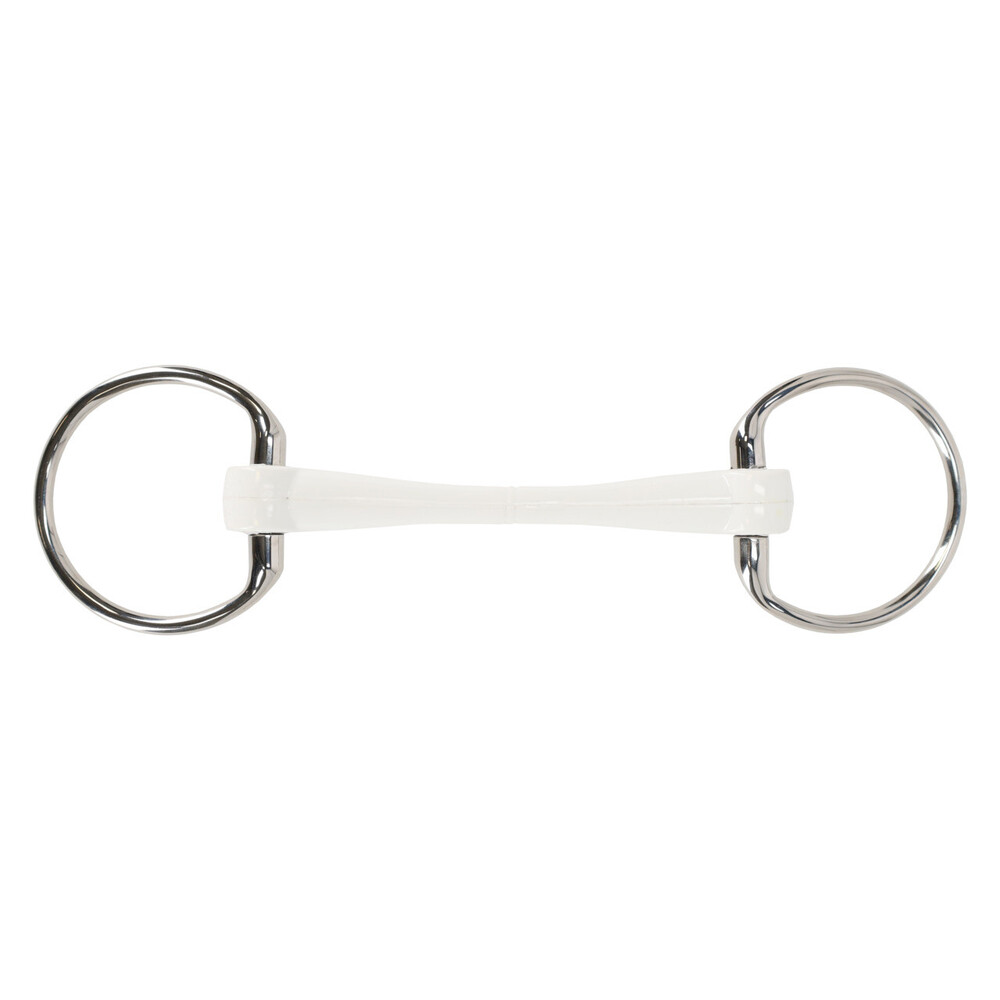 QHP Eggbutt bit Flexi - White in White