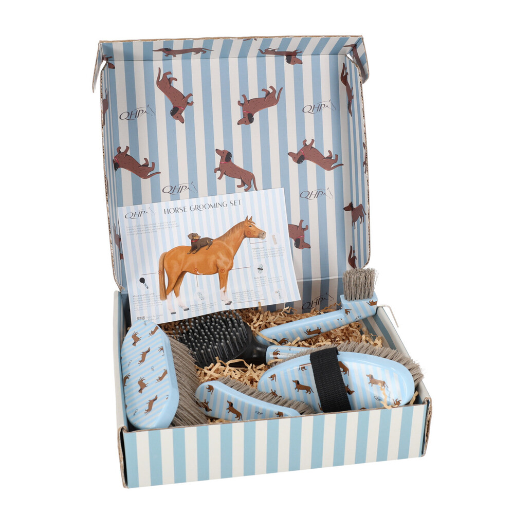 QHP Grooming set Stable buddy - Dachshund in Dachshund