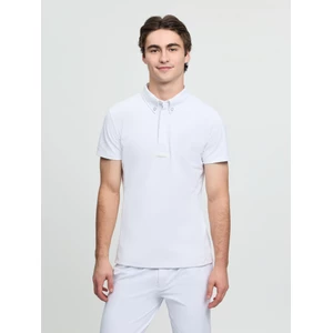 LeMieux Mens Short Sleeve Show Shirt - White in White