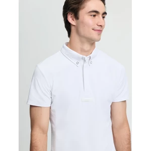 LeMieux Mens Short Sleeve Show Shirt - White in White