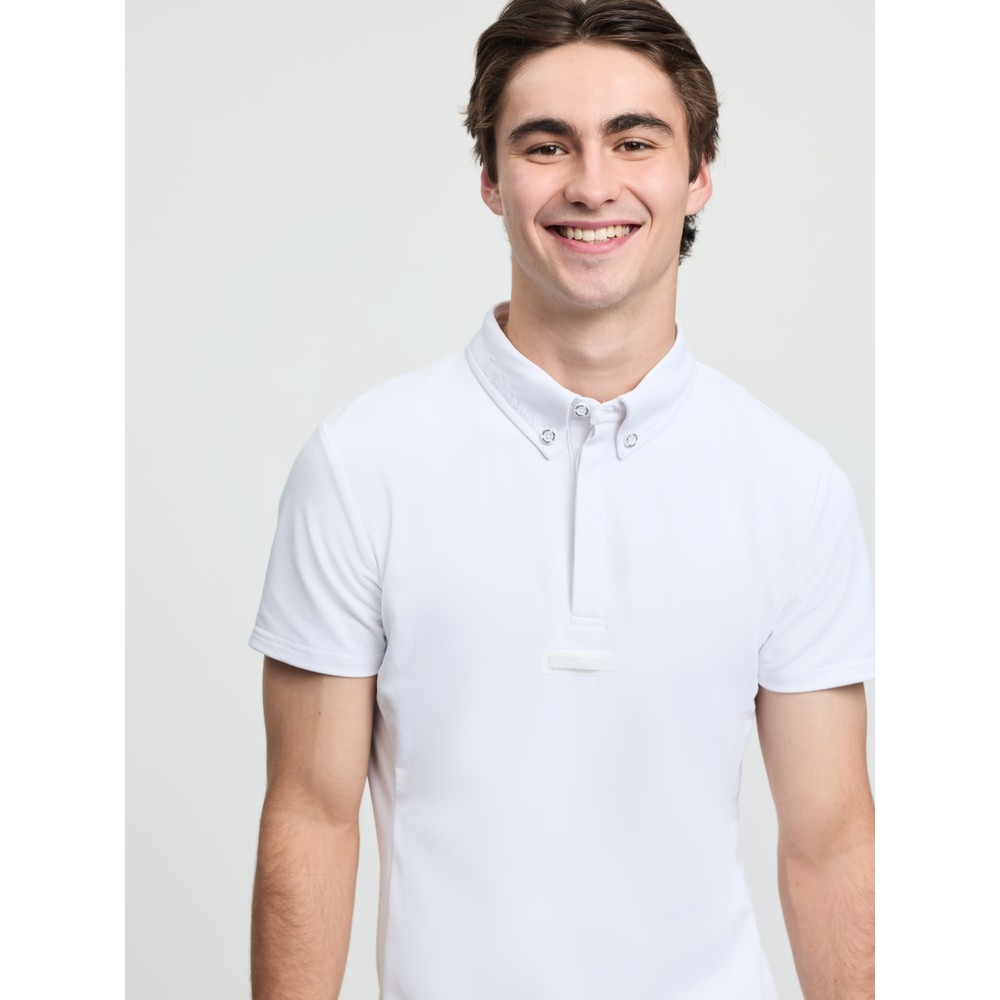 LeMieux Mens Short Sleeve Show Shirt - White