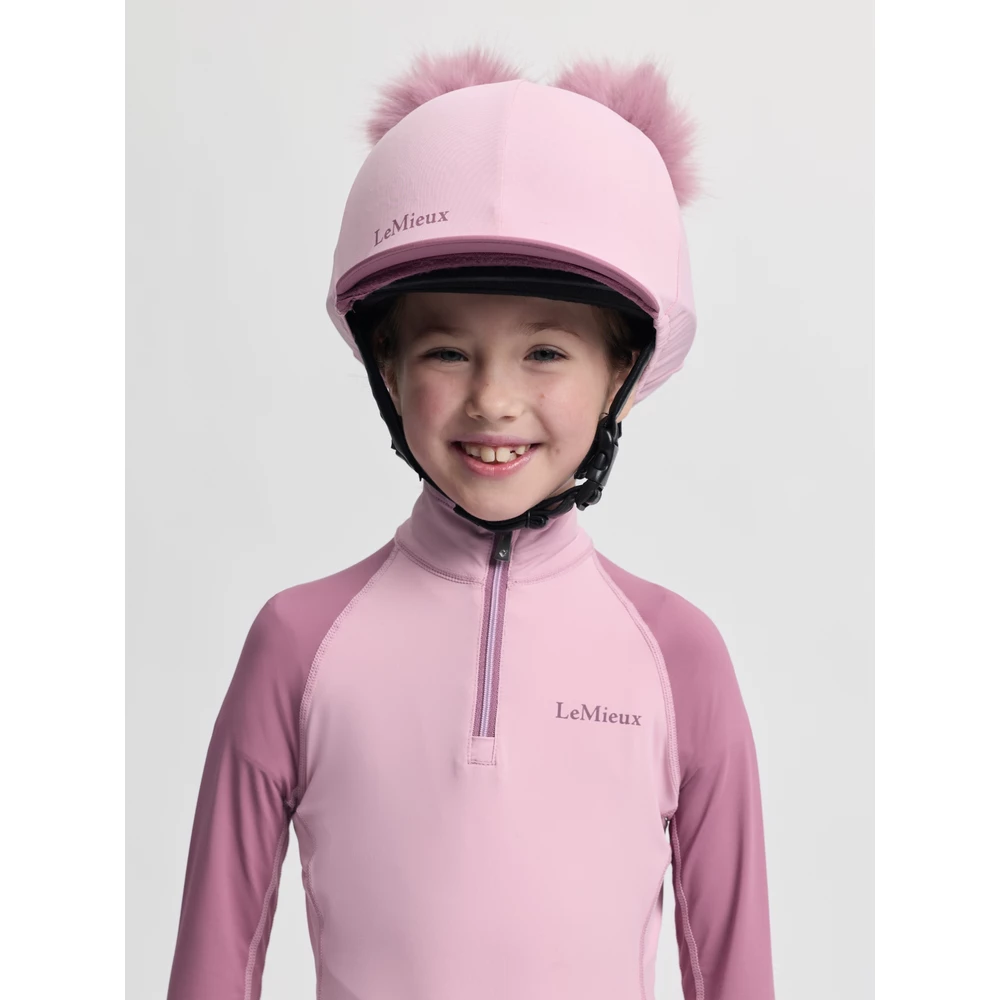 LeMieux Mini Double Pom Hat Silk - Fondant in Fondant