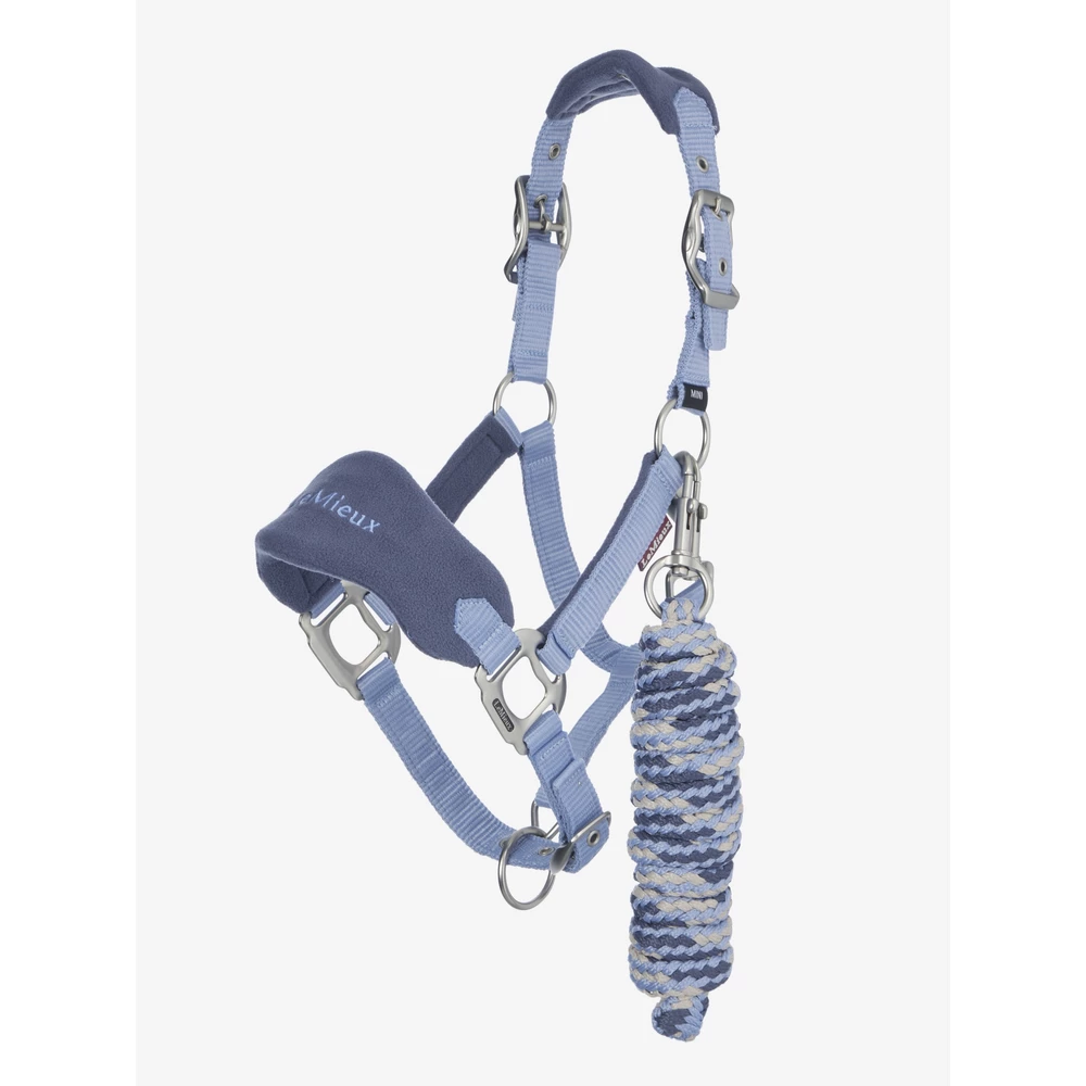 LeMieux Mini Vogue Headcollar & Leadrope - Powder Blue in Powder Blue