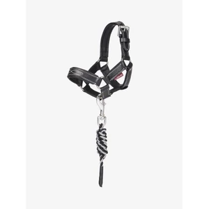LeMieux Toy Pony Leather Headcollar & Leadrope - Black in Black