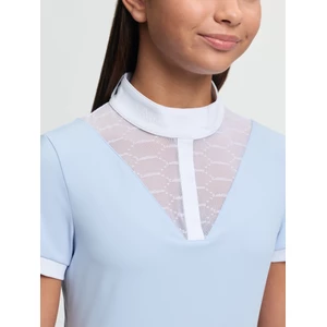 LeMieux Young Rider Eva Short Sleeve Show Shirt - Mist in Mist