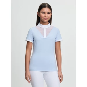 LeMieux Young Rider Eva Short Sleeve Show Shirt - Mist in Mist