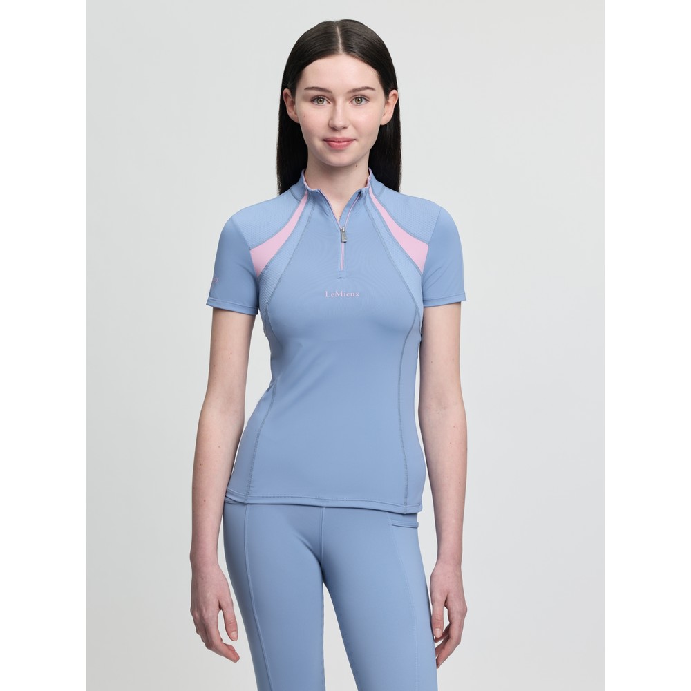 LeMieux Young Rider Mia Mesh Base Layer - Powder Blue 