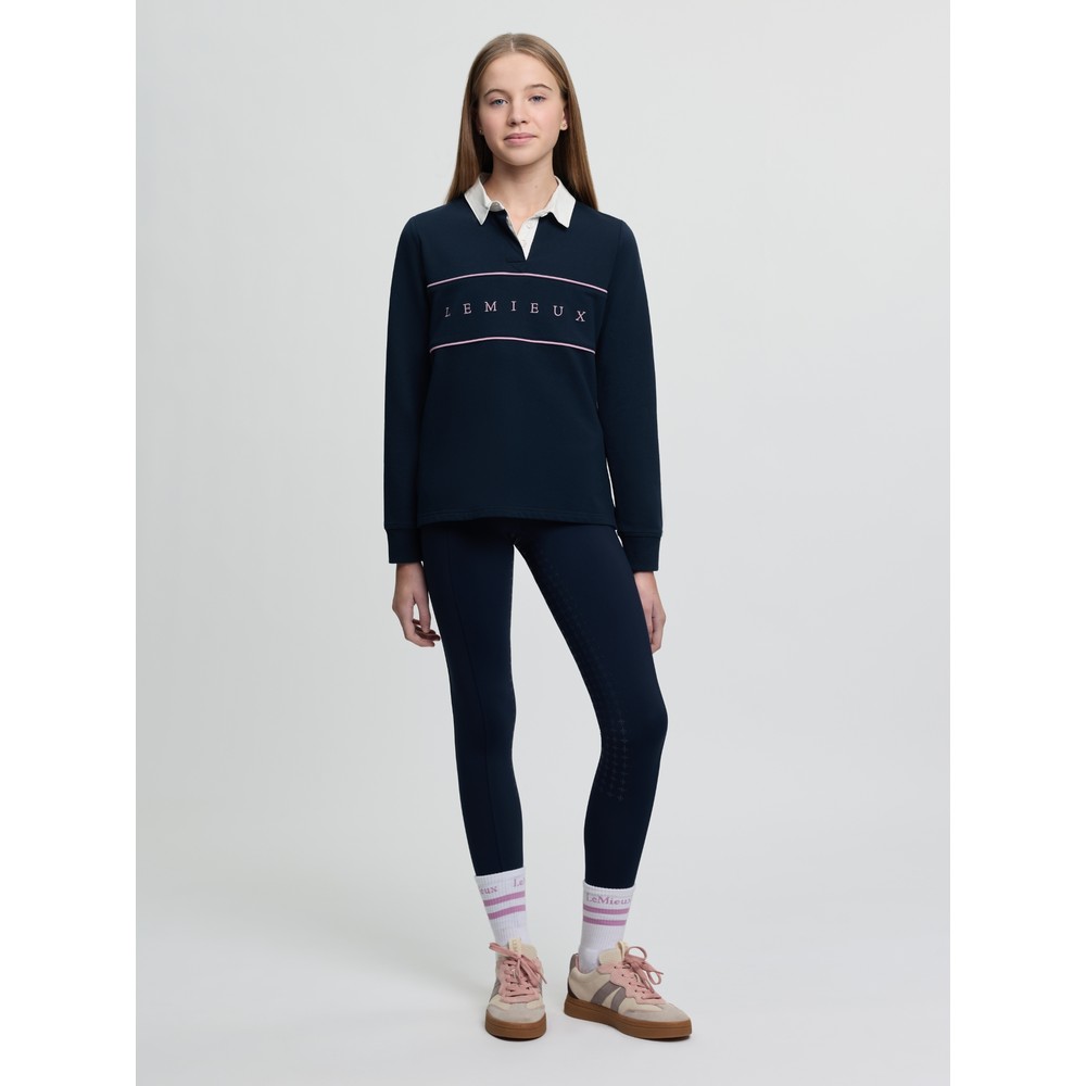 LeMieux Young Rider Riley Rugby Shirt - Navy