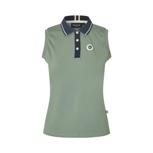 Kingsland KLLaura Ladies Sleeveless Polo Pique Top - Green Agave in Green Agave