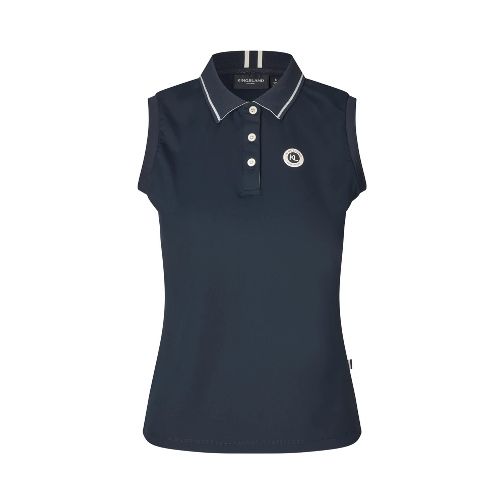 Kingsland KLLaura Ladies Sleeveless Polo Pique Top - Navy in Navy