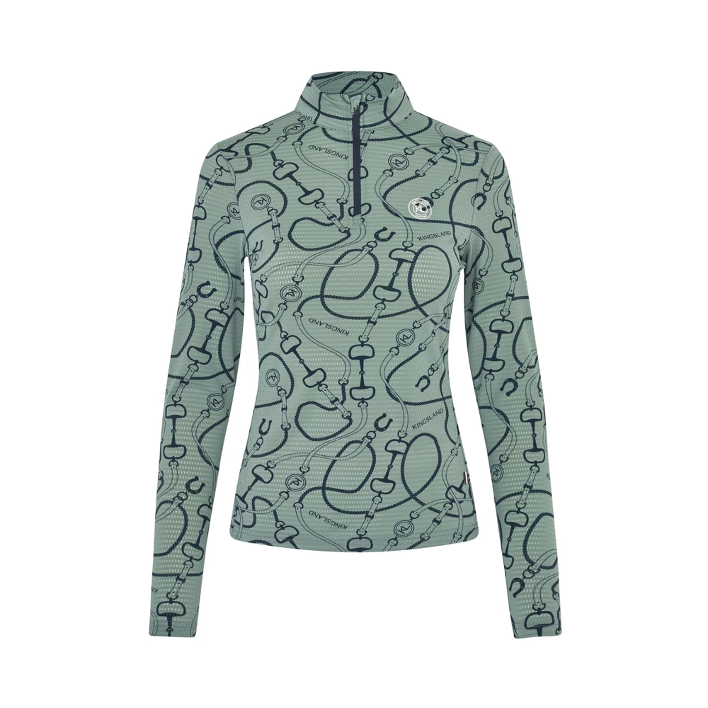 Kingsland KLLarissa Ladies Mesh Training Shirt - Green Agave in Green Agave